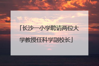 长沙一小学聘请两位大学教授任科学副校长