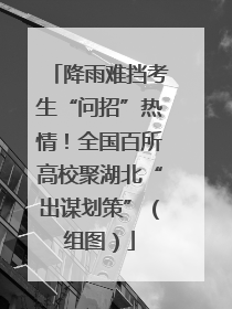 降雨难挡考生“问招”热情！全国百所高校聚湖北“出谋划策”（组图）
