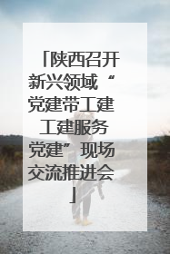 陕西召开新兴领域“党建带工建 工建服务党建”现场交流推进会