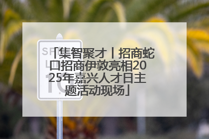 集智聚才丨招商蛇口招商伊敦亮相2025年嘉兴人才日主题活动现场