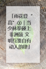 雨花登“高”③｜当少林拳碰上非洲鼓 文明互鉴自有动人韵律