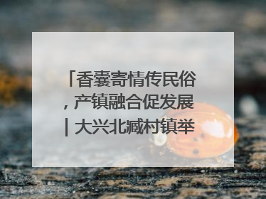 香囊寄情传民俗，产镇融合促发展｜大兴北臧村镇举办端午主题活动