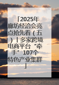 2025年廊坊经洽会亮点抢先看（五）丨多家跨境电商平台“牵手”107个特色产业集群