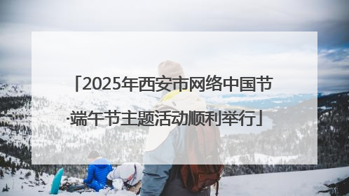 2025年西安市网络中国节·端午节主题活动顺利举行