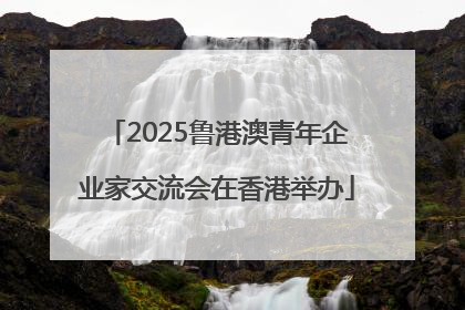 2025鲁港澳青年企业家交流会在香港举办