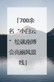 700余名“小白云”绘就南博会亮丽风景线