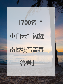 700名“小白云”闪耀南博续写青春答卷