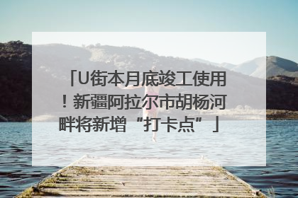 U街本月底竣工使用！新疆阿拉尔市胡杨河畔将新增“打卡点”